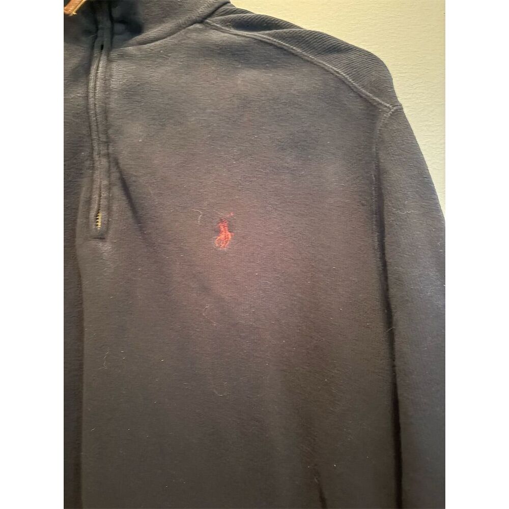 Polo Ralph Lauren Men's Blue 1/4 Zip Pullover Sweater Size M - Picture 2 of 8